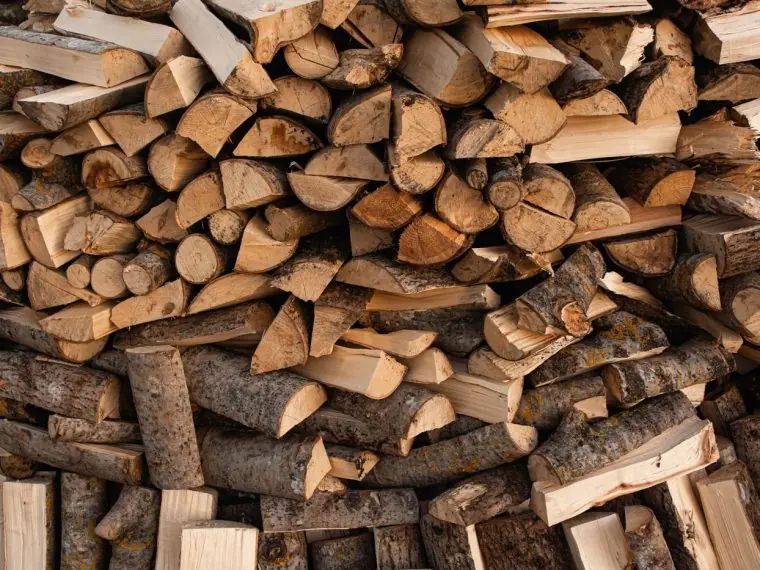 Machine Firewood Stack