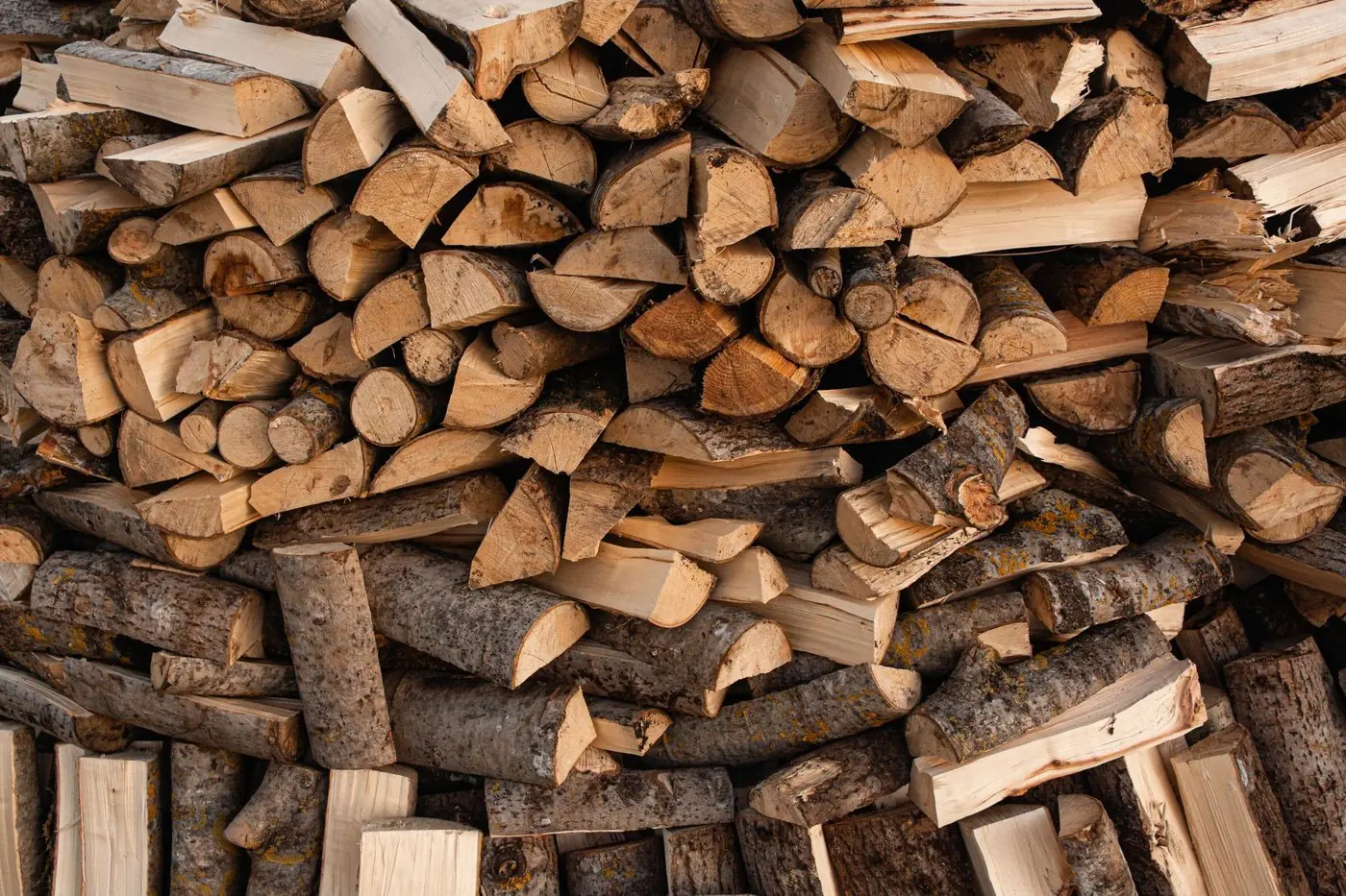 Machine Firewood Stack