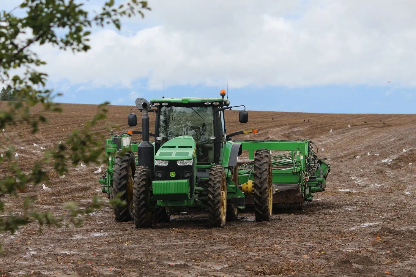Machine Green Tractor